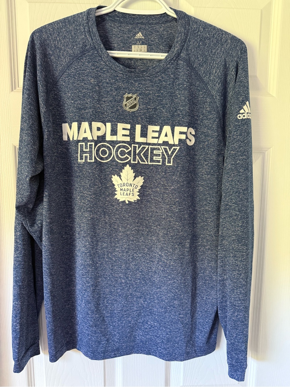 Adidas Toronto Maple Leafs Hockey Climalite Long Sleeve Shirt Men’s Medium